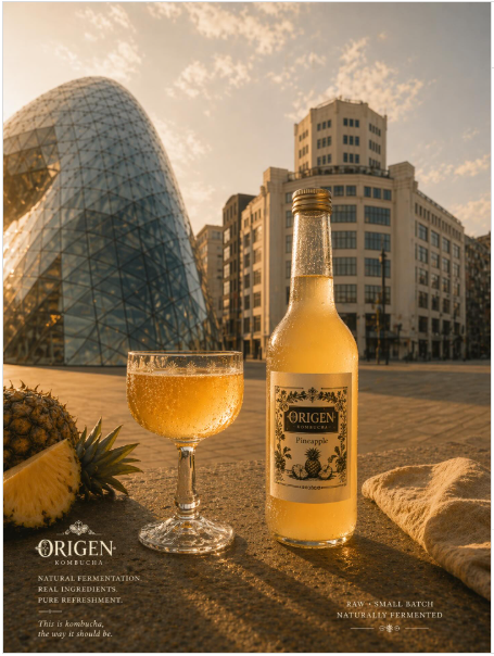 Origen Kombucha bottle