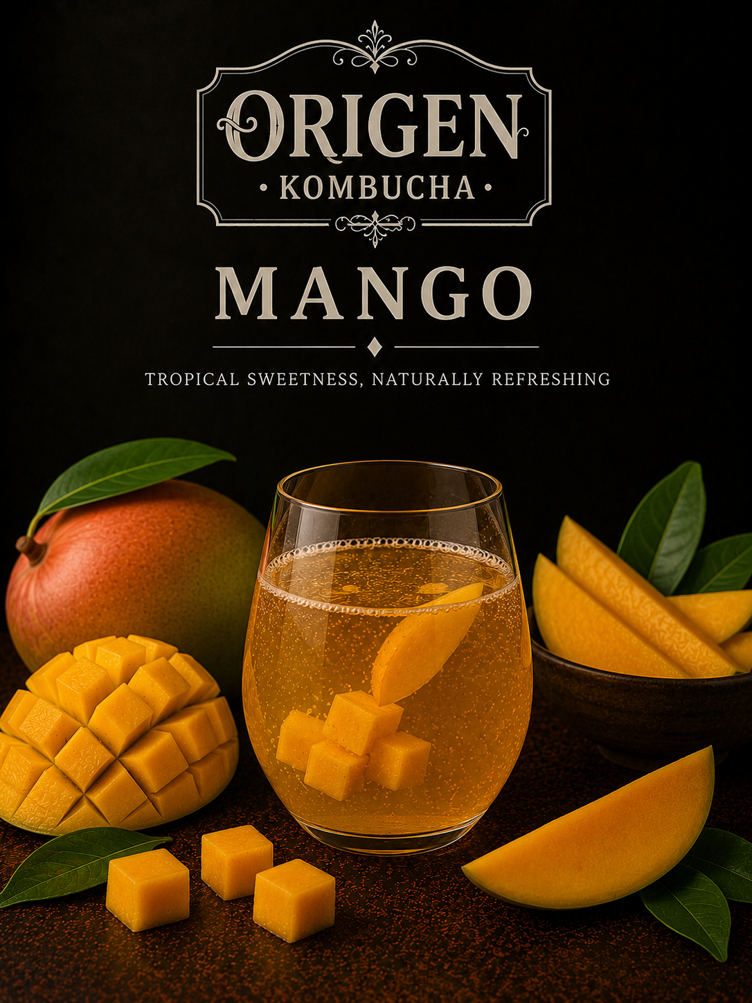 Mango kombucha