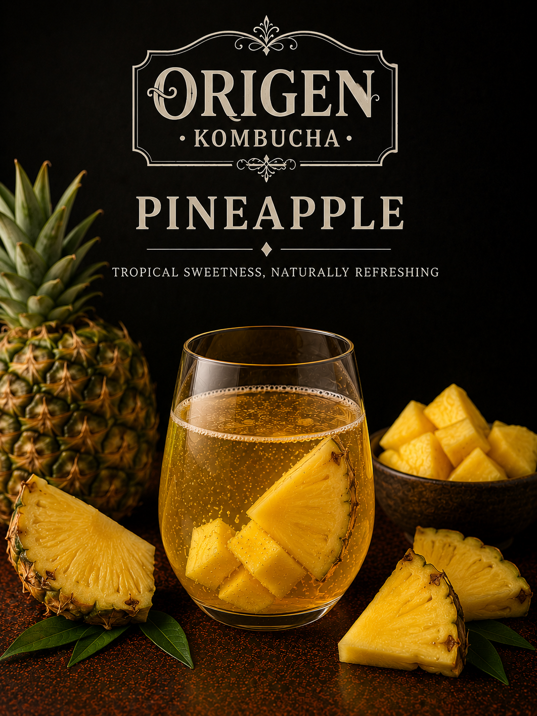 Pineapple kombucha