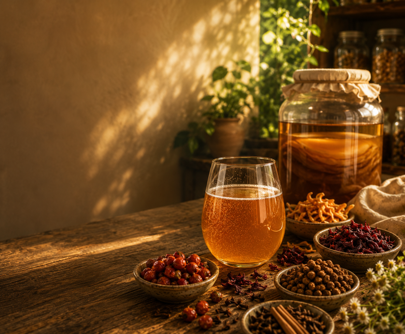 Origen Kombucha brewing process